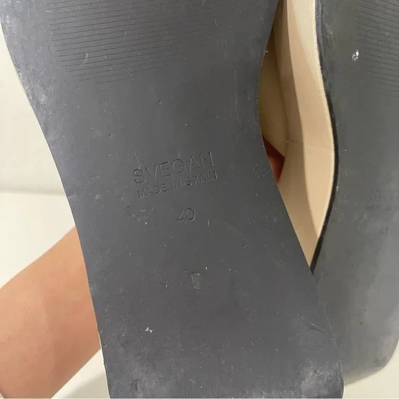 SVEGAN Janice Vegan Leather Platform Sandal in Tahini Beige  Size 40 - Picture 9 of 11